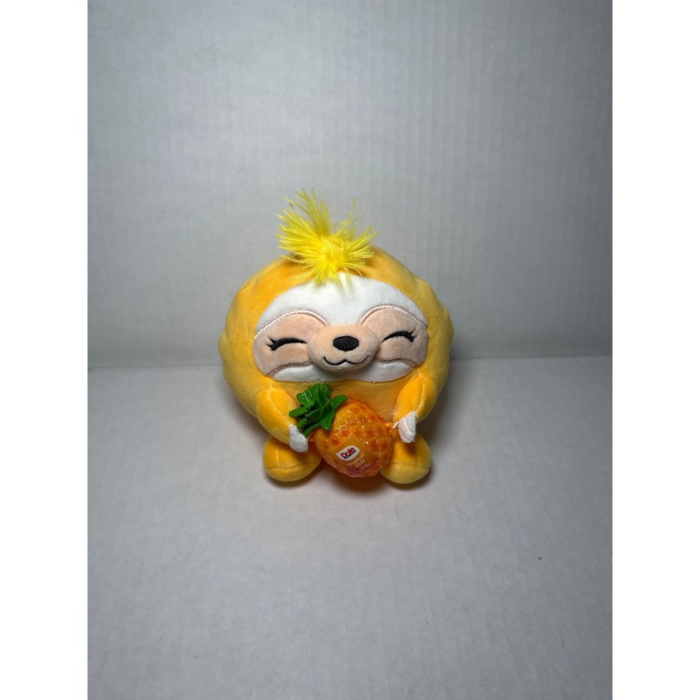 Dole Tropical Gold Pineapple Sloth Plush Yellow 5 Inch Mini Brands Zuru Snackles